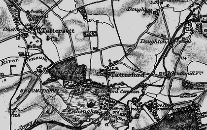 Old map of Tatterford in 1898