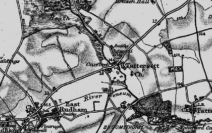Old map of Tattersett in 1898