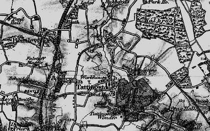 Old map of Tattingstone in 1896