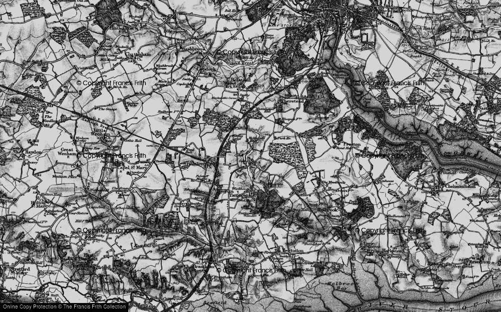 Old Maps of Tattingstone White Horse, Suffolk