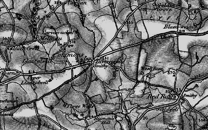 Old map of Tavernspite in 1898