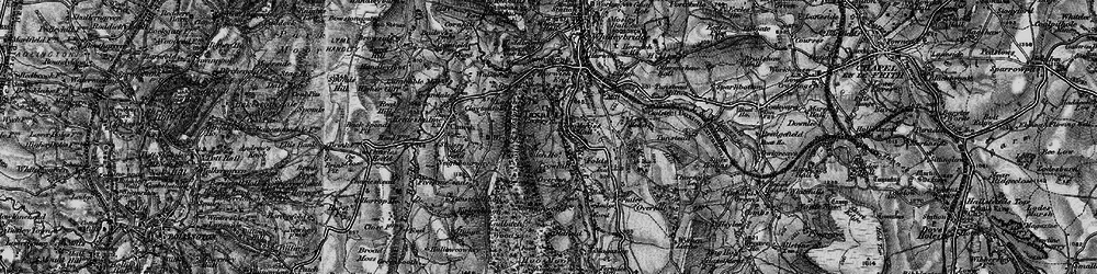 Old map of Taxal Edge in 1896