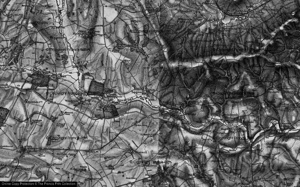 Old Map of Taynton, 1896 in 1896