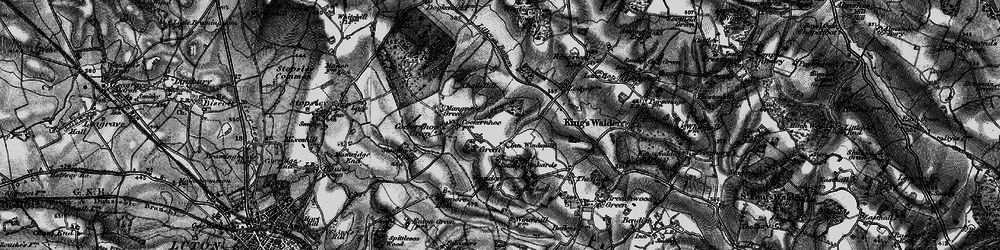 Old map of Lilley Bottom in 1896
