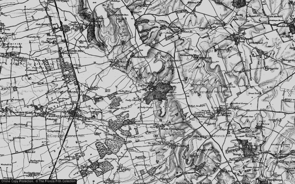 Old Map of Tealby, 1899 in 1899