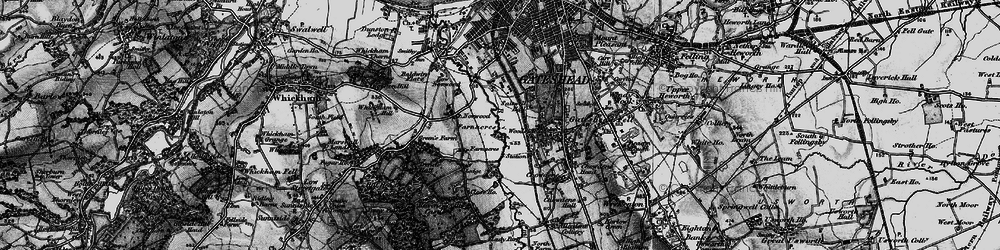 Old map of Team Valley in 1898