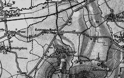 Old map of Teddington in 1896