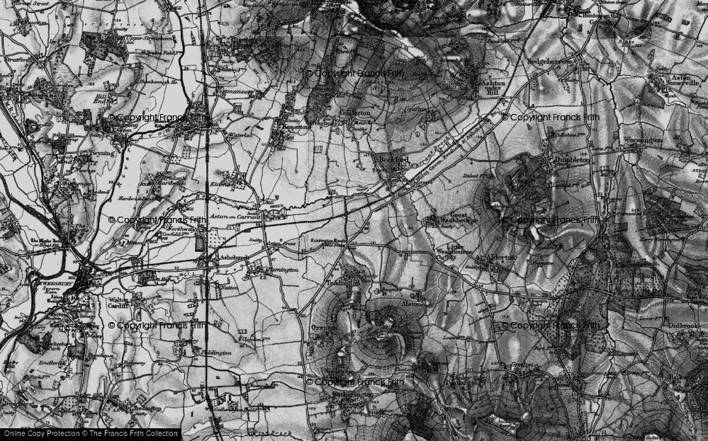 Old Map of Teddington Hands, 1898 in 1898