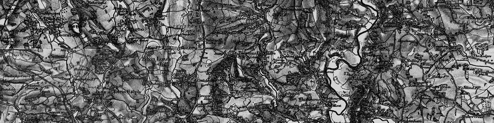 Old map of Badley Wood Common in 1898