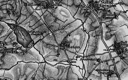 Old map of Teeton in 1898