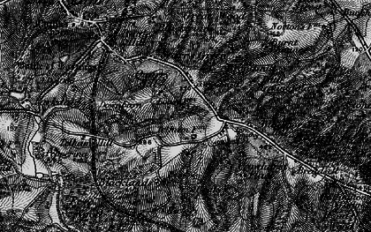 Old map of Telham in 1895