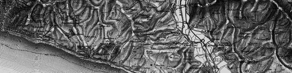Old map of Bullock Down in 1895