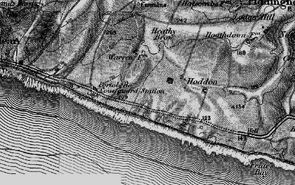 Old map of Telscombe Cliffs in 1895