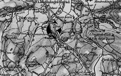 Old map of Berthele in 1898