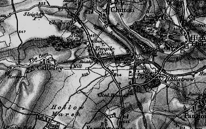 Old map of Temple Cloud in 1898