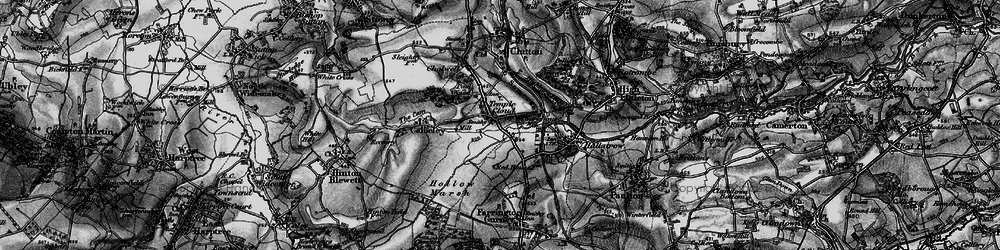 Old map of Temple Cloud in 1898