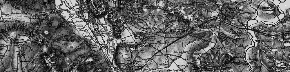 Old map of Temple Cowley in 1895