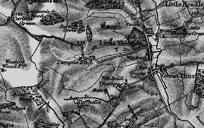Old map of Temple End in 1895