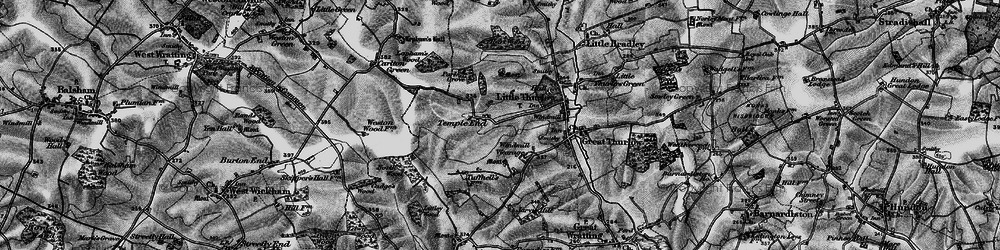 Old map of Temple End in 1895