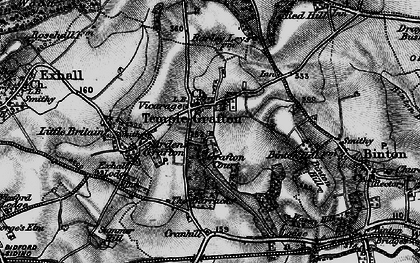 Old map of Temple Grafton in 1898