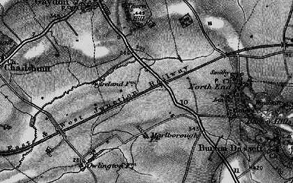 Old map of Temple Herdewyke in 1896