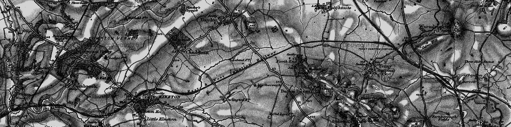 Old map of Temple Herdewyke in 1896