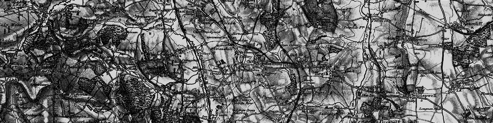Old map of Temple Normanton in 1896