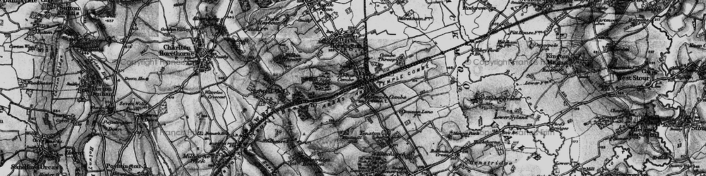Old map of Templecombe in 1898