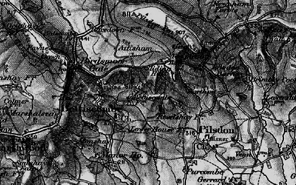 Old map of Bettiscombe Manor Ho in 1898