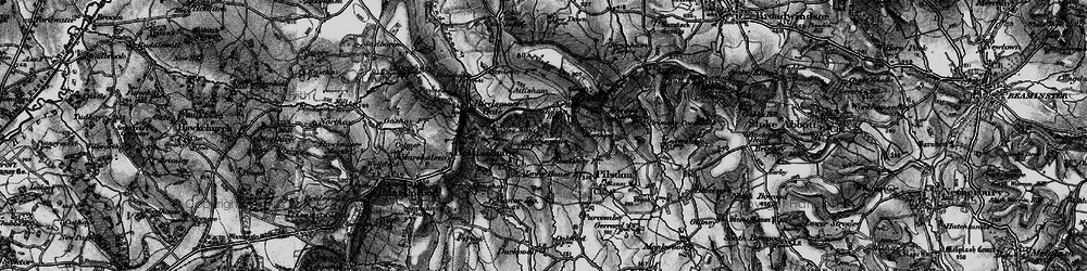 Old map of Attisham in 1898