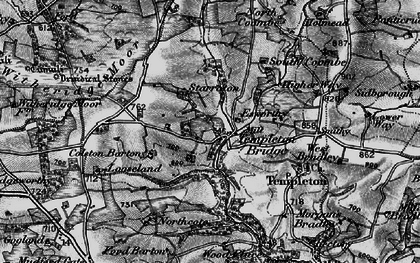 Old map of Templeton Bridge in 1898
