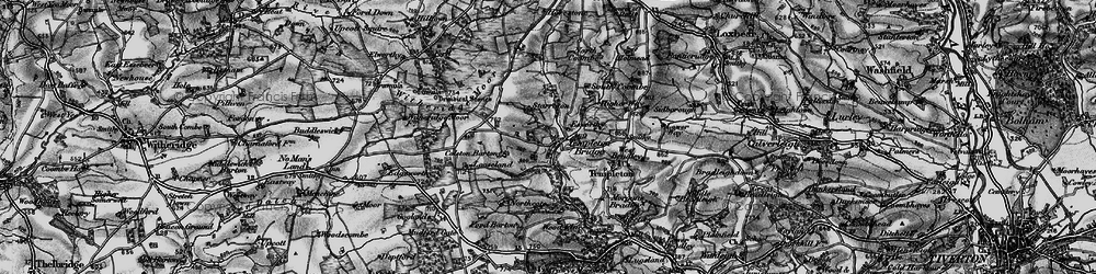Old map of Templeton Bridge in 1898