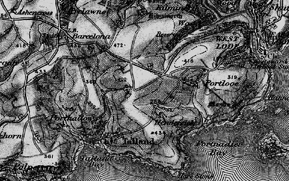 Old map of Tencreek in 1896
