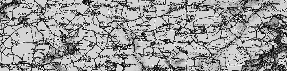 Old map of Tendring Heath in 1896