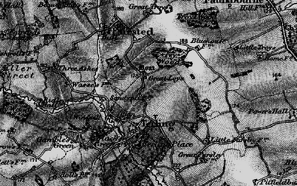 Old map of Terling in 1896