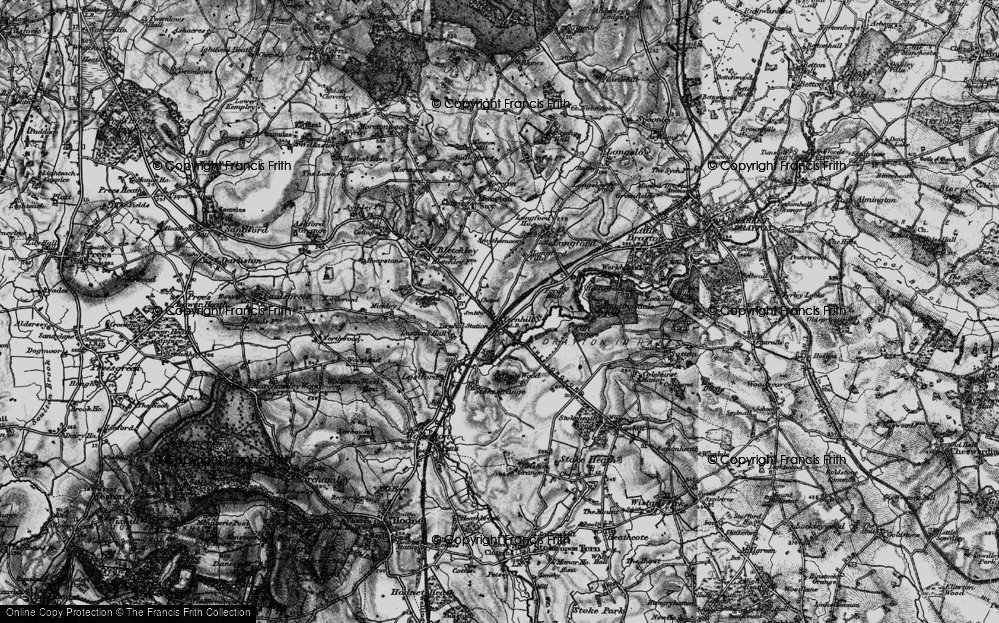 Old Map of Ternhill, 1897 in 1897