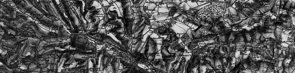 Old map of Terriers in 1895