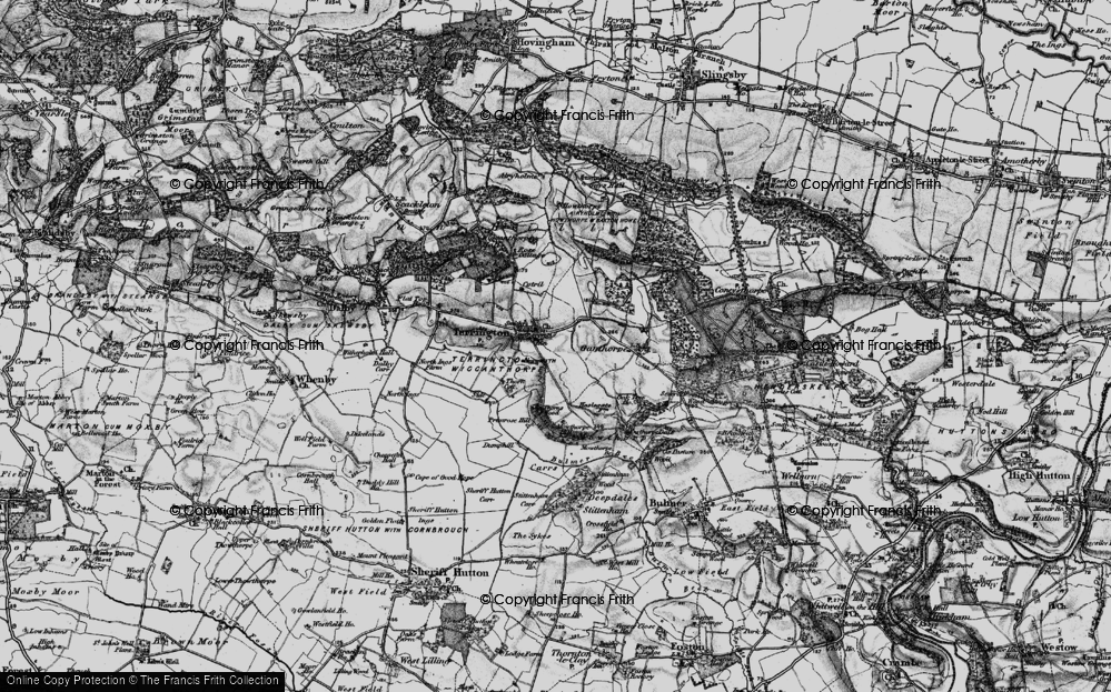 Old Map of Terrington, 1898 in 1898