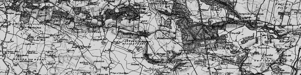 Old map of Terrington in 1898