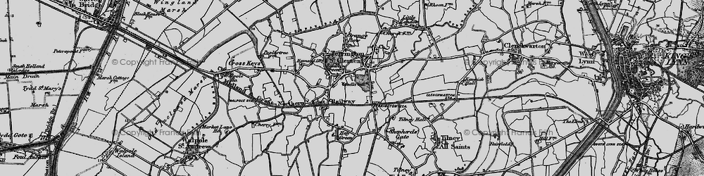 Old map of Terrington St Clement in 1893