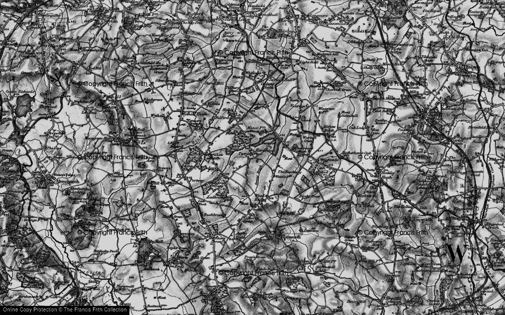 Old Map of Terry's Green, 1898 in 1898