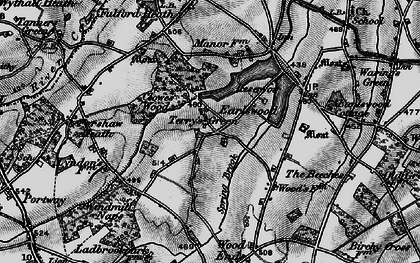 Old map of Terry's Green in 1898