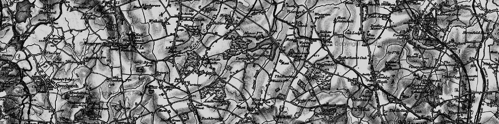 Old map of Terry's Green in 1898