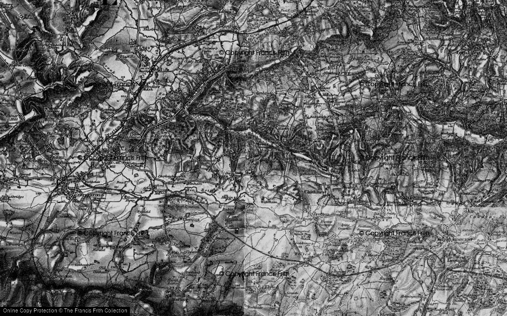 Old Map of Terwick Common, 1895 in 1895