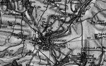 Old map of Tetbury in 1896
