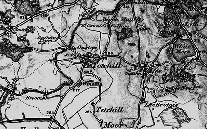 Old map of Tetchill in 1897