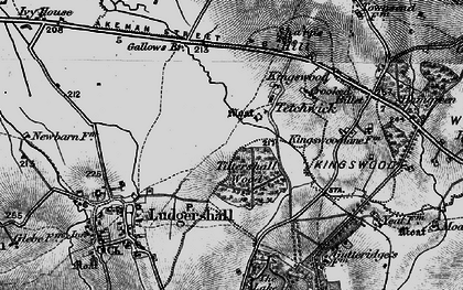 Old map of Tittershall Wood in 1896