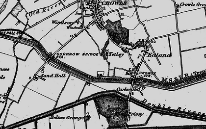 Old map of Tetley in 1895