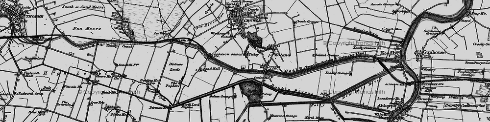 Old map of Belton Grange in 1895