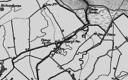 Old map of North Coates Airfield in 1899